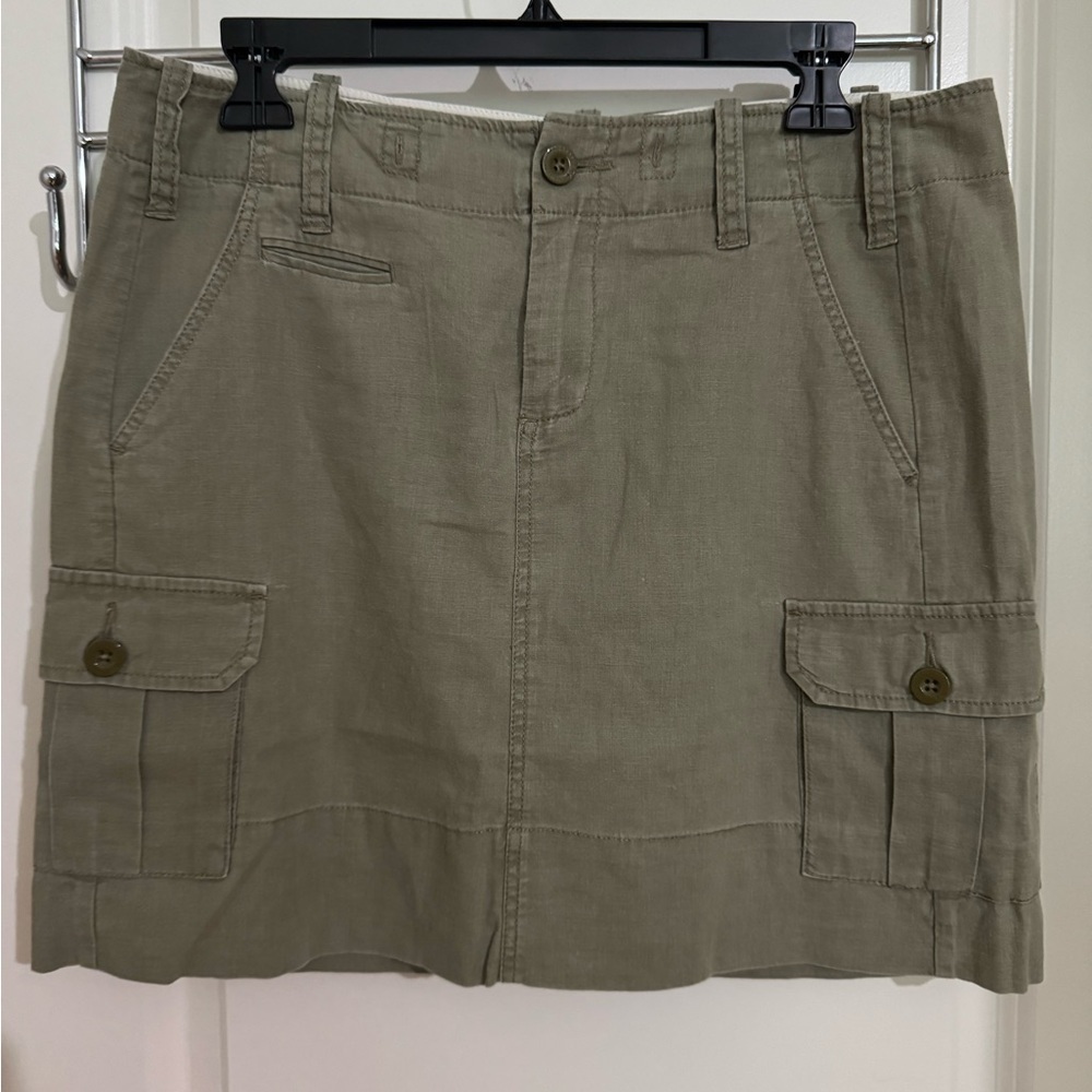Anthropologie Paper Boy Canvas and khaki Paper Boy Skirt
